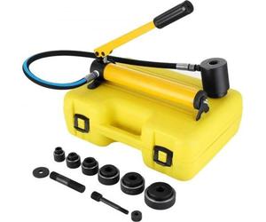 VEVOR 6 matrices, 10 tonnes, poinçon d'éjection hydraulique, 1,27 cm à 5,1 cm, outillage à main, ensemble de poinçons de découpe, ensemble de scies cloches, outil de découpe, scie, fils électriques, f