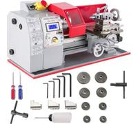 VEVOR 7 × 12 mini-tour à métaux, perçage automatique du métal et du bois, 600 W, travail du métal, travail du bois, fraisage motorisé