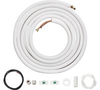 VEVOR 7620 mm Kit de conduites mini split, 6,4 mm et 9,5 mm de diamètre extérieur tubes en cuivre et isolation à trois couches, pour climatiseurs ou appareils de pompage de chauffage et HVAC avec de n
