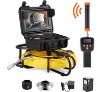 VEVOR Caméra d'inspection de canalisation 91,5 m – Écran 22,9 cm – Localisateur 512 Hz – DVR IP68