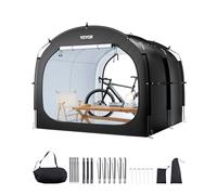 VEVOR Abri à Vélo pour 5 Vélos Tente de Rangement Spacieuse Étanche, avec Fenêtre Ventilée, Poteaux Fibre de Verre Résistant, Double Fermeture Éclair, Tissu Oxford, Facile à Installer, pour Extérieur