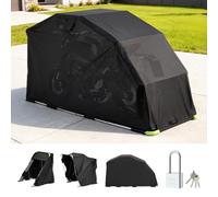 Abri Moto 279x109,5x160 cm-VEVOR-Garage Moto Tissu Oxford 600D Tente Garage Rabattable Abri de Rangement Extérieur Toutes Saisons