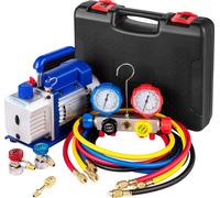 VEVOR AC Pompe à vide Kit de pompe à vide 4,8 CFM 5PA 0-800PSI HVAC avec valise