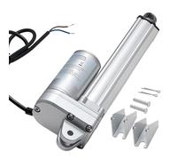 VEVOR Actionneur Linéaire 12 V, Actionneur à Mouvement Linéaire Course 152,4 mm, Étanchéité IP65, 3000 N, 5 mm/s, avec Support de Montage, pour Ouvre-portes, Trackers Solaires, Machines Industrielles