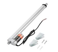 VEVOR Actionneur Linéaire 12 V, Actionneur de Mouvement Linéaire 400 mm 150 kg/1500 N 5 mm/s avec Support de Montage et Protection IP54 pour Meubles, Systèmes d'Automatisation, Équipements Mécaniques