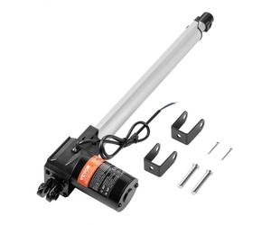 VEVOR Actionneur Linéaire 12 V, Actionneur de Mouvement Linéaire Robuste 350 mm 6000 N 5 mm/s avec Support de Montage et Protection IP44 pour Portes Électriques, Machines Industrielles, Navires, Cargo