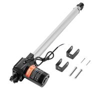 VEVOR Actionneur linéaire 6000N, DC 12V, actionneur linéaire IP44, moteur linéaire électrique, course de 400 mm, niveau sonore ≤ 50 dB, ouvre-porte électrique, vitesse de déplacement de 5 mm/s, techno