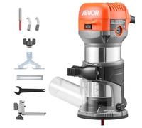 VEVOR Défonceuse affleureuse 710 W compacte – 6 vitesses, base fixe, filaire