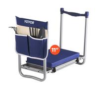 VEVOR Agenouilloir de Jardinage, Coussin Large 28 cm, Tabouret de Jardinage, Capacité 163 kg, Banc de Jardin Pliable, Siège Polyvalent avec Sac à Outils pour Jardin, Grands-parents, Personnes Âgées