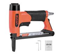 VEVOR Agrafeuse Pneumatique Long Bec, Calibre 21, Compatible avec Agrafes Fil Fin Série 80 Non Incluses de Largeur Couronne 12,8 mm, de Longueur 6-16 mm, Capacité 150 PCS, pour Menuiserie, Bricolage