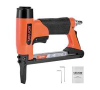 VEVOR Agrafeuse Pneumatique Long Bec, Calibre 22, Compatible avec Agrafes Fil Fin Série 71 Non Incluses de Largeur Couronne 9,5 mm, de Longueur 6-16 mm, Capacité 180 PCS, pour Menuiserie, Bricolage