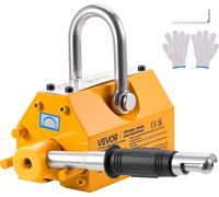 VEVOR Aimant de levage Aimant de levage permanent 400 kg Force de traction Aimant de levage avec poignée de déverrouillage & crochet en acier, dans les grues d'atelier et les engins de levage, pour so