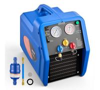VEVOR Appareil d'aspiration de réfrigérant Station d'aspiration de réfrigérant portable, 220 V/50 Hz, 1 450 tr/min, 1 CV avec système d'aspiration à deux cylindres pour réfrigérants A1 et A2L, apparei