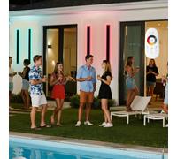 VEVOR Applique murale, pack de 2, 100 cm de long, moderne RGB, 2700 K-6000 K, IP65 étanche, inoxydable, dimmable, lumière murale pour maison, véranda, garage, jardin, terrasse