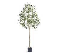 VEVOR Arbre artificiel Olivier 155 cm PE vert avec pot 150x125 mm intérieur extérieur