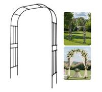VEVOR Arche de Jardin, 240x150x40 cm, Arche de Mariage en Métal, avec Tubes en Acier Galvanisé, Support Robuste pour Plantes Grimpantes et Roses, Jardins, Pelouses, Décorations de Fêtes, d'Événements