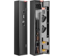 VEVOR Armoire 3 fusils, coffre-fort serrure/clavier, accès rapide, étagère amovible, domestique