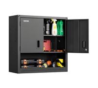 VEVOR Armoire Murale Atelier, 76,2 x 31 x 76,2 cm, Armoire à Outils Garage Suspendue en Métal, Rangement Mural, avec Porte Verrouillable, Capacité 163,3 kg, pour Garage, Sous-sol, Cuisine, Entrepôt