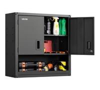 VEVOR Armoire Murale Atelier, 76,2 x 31 x 76,2 cm, Armoire à Outils Garage Suspendue en Métal, Rangement Mural, avec Porte Verrouillable, Capacité 163,3 kg, pour Garage, Sous-sol, Cuisine, Entrepôt