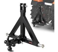 VEVOR Attelage 3 points, récepteur 5cm, 3 boules, adaptateur, tracteurs agricoles.