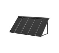 VEVOR Auvent de Porte d'Entrée 143x61 cm Marquise de Porte Extérieure Métal, Cadre Acier, Abri de Protection Contre Pluie, Neige, Soleil, Auvent pour Portes d'Entrée, Fenêtres de Porches, de Balcons