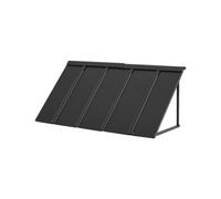 VEVOR Auvent de Porte d'Entrée 143x61 cm Marquise de Porte Extérieure Métal, Cadre Acier, Abri de Protection Contre Pluie, Neige, Soleil, Auvent pour Portes d'Entrée, Fenêtres de Porches, de Balcons