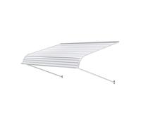 VEVOR Auvent de porte 152,4x106,6 cm – Aluminium, protection pluie/neige/soleil, stable