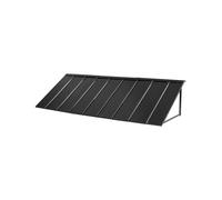 VEVOR Marquise de porte 264x91 cm – Métal, cadre acier, protection pluie/neige/soleil