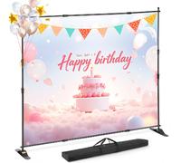 VEVOR B-1022 - Aluminium - 3 x 2,4 m - Hauteur réglable - Portable