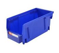 VEVOR Bac à Bec Plastique 12 Boites Rangement Empilables Atelier 276x139x128 mm Bleu/Rouge Combinaison Conteneur de Stockage Robustes pour Placard, Cuisine, Bureau, Garde-manger, Étagère, Mur d'Outils