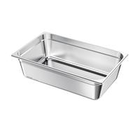 VEVOR Bac Gastronorme 20,5 L, Récipient de Restauration en Acier Inoxydable, Bac Inox Alimentaire Profondeur 14,6 cm, Anti-adhérent et Antirouille, pour Bain-marie Buffet Chauffe-plats Hôtel