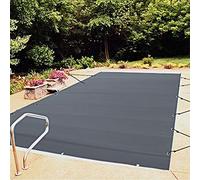 VEVOR Bâche à Bulle Piscine Hivernage, Anthracite en PVC 650-680 g/m² Couverture Solaire Piscine Rectangulaire, 3.5 x 6?m Maille Serrée pour Piscines dans la Maison, Le Jardin, l'Hôtel, l'Ingénierie