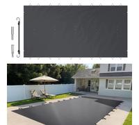 VEVOR Bâche à bulles 4x8 m - Anthracite - PVC 650-680 g/m² - Rectangulaire - Fixations incluses