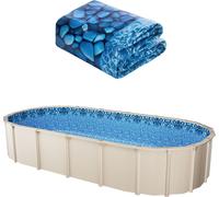 VEVOR bâche de piscine ovale, 1006 x 549 x 147 cm, bâche de recouvrement en vinyle de taille standard, convient pour les piscines hors sol avec une hauteur de paroi de 137 cm