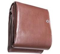 VEVOR Bâche de Protection Imperméable PE 365,76x1219,2 cm 16 mils Résistant UV Marron