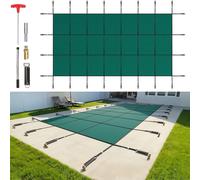 VEVOR Bâche Piscine Rectangulaire Hivernage Couverture de Piscine 4,9 x 9,8 m
