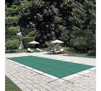 VEVOR Bâche de piscine rectangulaire 5,47x12,7 m, Bâche d'hivernage en polypropylène, Abri de piscine Vert Couverture de piscine avec filet étanche pour retenir la boue Protection Feuilles Neige pour