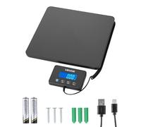 VEVOR Balance Postale Numérique 200 kg Pèse-colis Double Précision 0-20 kg (10 g) et 20-200 kg (100 g), avec Fonction de Maintien Tare, Écran LCD, Balance d'Expédition Portable pour Bagages et Colis