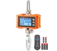VEVOR Balance Suspendue Industrielle 2200 lb 1000 kg Balance à Grue Numérique Robuste avec Télécommande Boîtier Aluminium Moulé Écran LCD Haute Précision pour Construction Usine Ferme Chasse, Orange