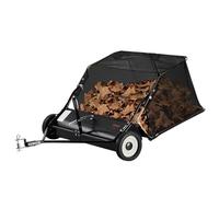 VEVOR Balayeuse à gazon tractée 400 L 106,6 cm, ramasse-feuilles, hauteur réglable