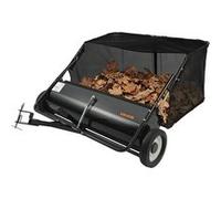 VEVOR Balayeuse à Gazon Tractée Balai Ramasseur 111,8 cm 708 L Hauteur Réglable