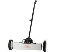 VEVOR Balayeuse Magnétique 20,4 kg Balai Magnétique à Manche Télescopique 77-113 cm Outil de Ramassage à Aimant 745 mm avec Roues Collecteur Pièces Métalliques pour Nettoyage Atelier Garage Chantier