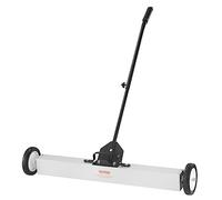 VEVOR Balayeuse Magnétique 24,9 kg Balai Magnétique à Manche Télescopique 77-113 cm Outil de Ramassage à Aimant 745 mm avec Roues Collecteur Pièces Métalliques pour Nettoyage Atelier Garage Chantier