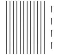 VEVOR Balustre en métal pour escalier broches en aluminium 1118 x 13 mm 31 PCS
