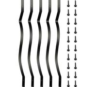 VEVOR Balustres de terrasse en métal, 82 x 2,5 cm, balustre d'escalier en fer lot de 51, avec vis, pour terrasse en bois et composite, balustre garde corps élégant pour escalier extérieur, porche