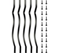 VEVOR Balustres pour terrasses, paquet de 51, broches métalliques pour terrasses, 82,9 x 2,5 cm, vis incluses, balustrades en fer pour terrasses en bois et composites, design élégant