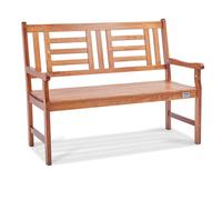 VEVOR Banc d'extérieur, 122 cm, banquette de jardin en bois pour l'extérieur, jusqu'à 318 kg de charge, banc de jardin extérieur avec dossier et accoudoirs, banc de terrasse pour jardin, parc, cour