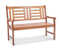 VEVOR Banc d'extérieur, 122 cm, banquette de jardin en bois pour l'extérieur, jusqu'à 318 kg de charge, banc de jardin extérieur avec dossier et accoudoirs, banc de terrasse pour jardin, parc, cour