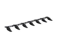 VEVOR Barre à dents de godet, 1500 mm, dent de godet de tracteur, barre à 7 dents pour chargeur, tracteur compact, capacité de charge 2000 kg, boulonnée, pour excavation du sol, protection du godet