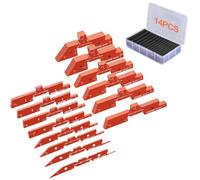 VEVOR Barres de configuration de table de toupie, 14PCS, blocs de configuration précision aluminium, jauges de hauteur, marquages de taille gravés au laser, mesure de l'angle de hauteur de profondeur
